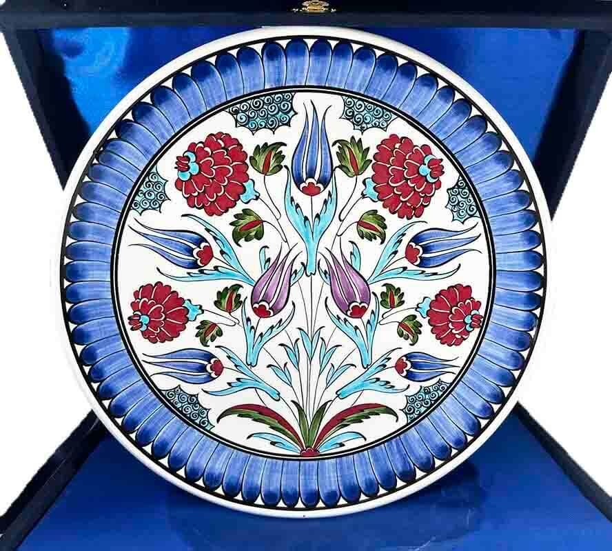 Anemon 30cm İznik Çini Tabak - 1