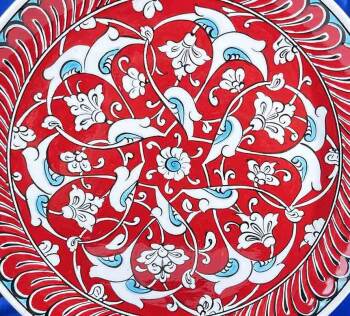 Baba Nakkas Pattern Iznik Ceramic Plate - 3