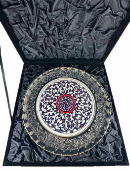 Belediye Başkanına Hediye Gümüş Tabak 25cm - 3