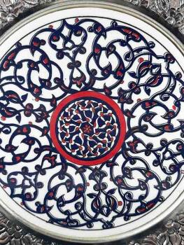 Belediye Başkanına Hediye Gümüş Tabak 25cm - 2