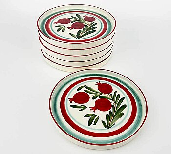 Bereket Narı 6’lı Seramik Servis Tabağı Seti 19 cm - 2