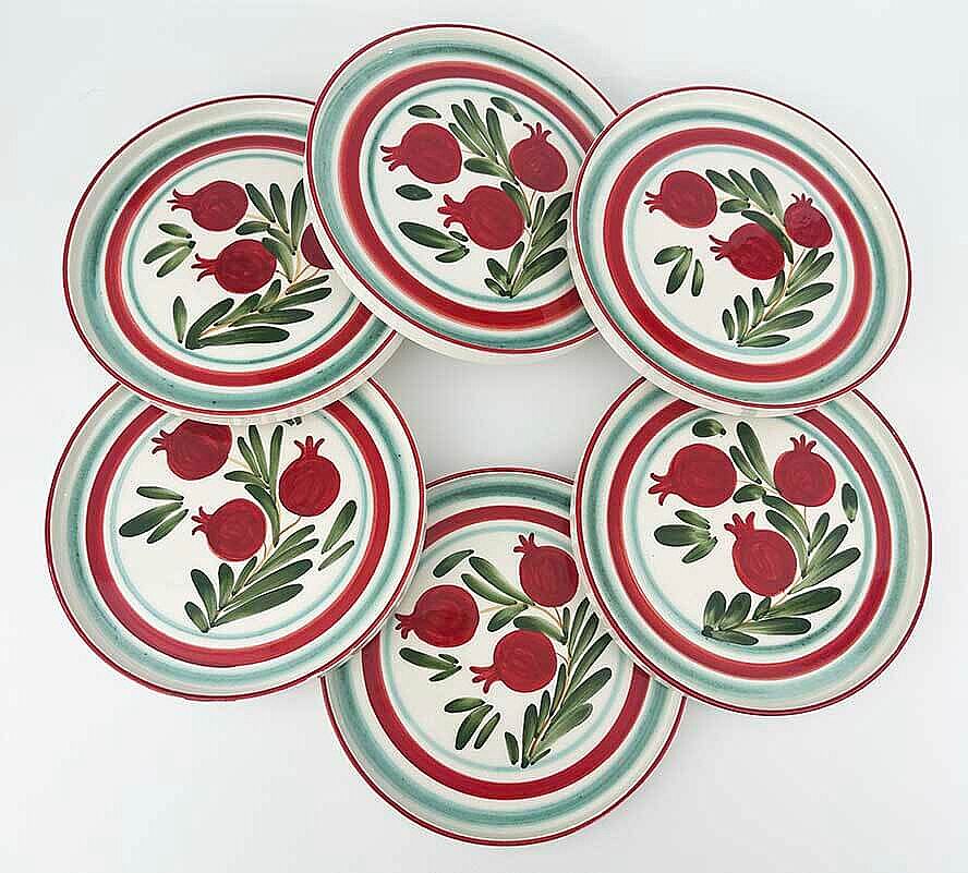 Bereket Narı 6’lı Seramik Servis Tabağı Seti 19 cm - 1