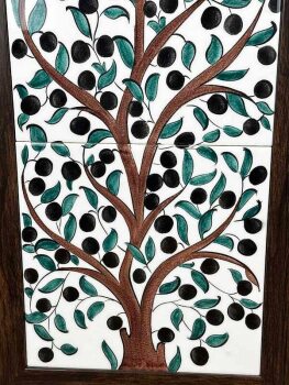 Bereketin Kökleri | Zeytin Motifli İznik Çini Pano - 3