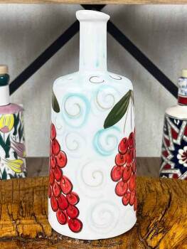 Bouteille de service artisanale à motif de grappe de raisin 550 ml - 2
