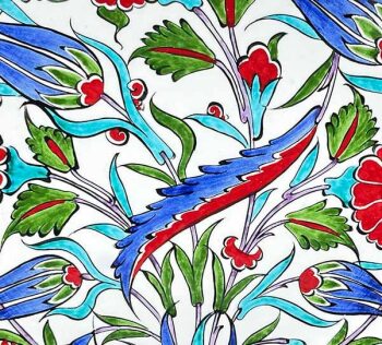 « Couleurs du Printemps » – Assiette Décorative en Céramique d’İznik - 3