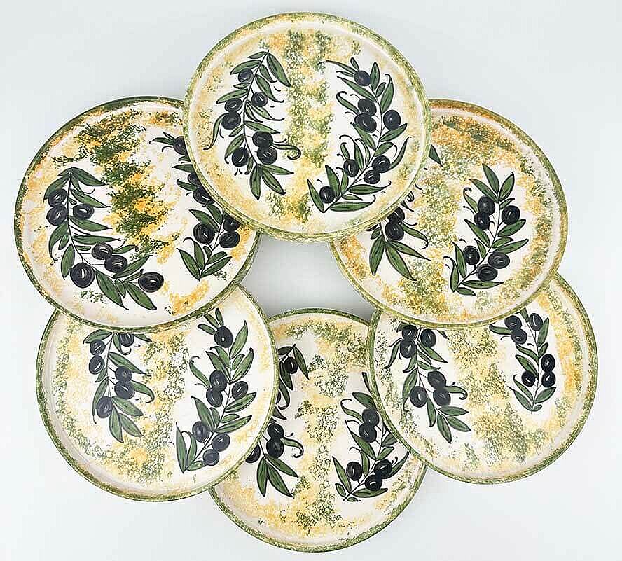 Ege Zeytinleri 6’lı Seramik Sunum Tabağı Seti 19 cm - 1