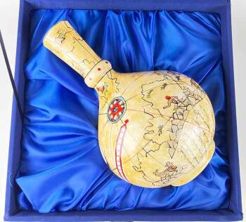 Gift for a Captain – Piri Reis Map Iznik Ceramic Vase & Plate Set - 2