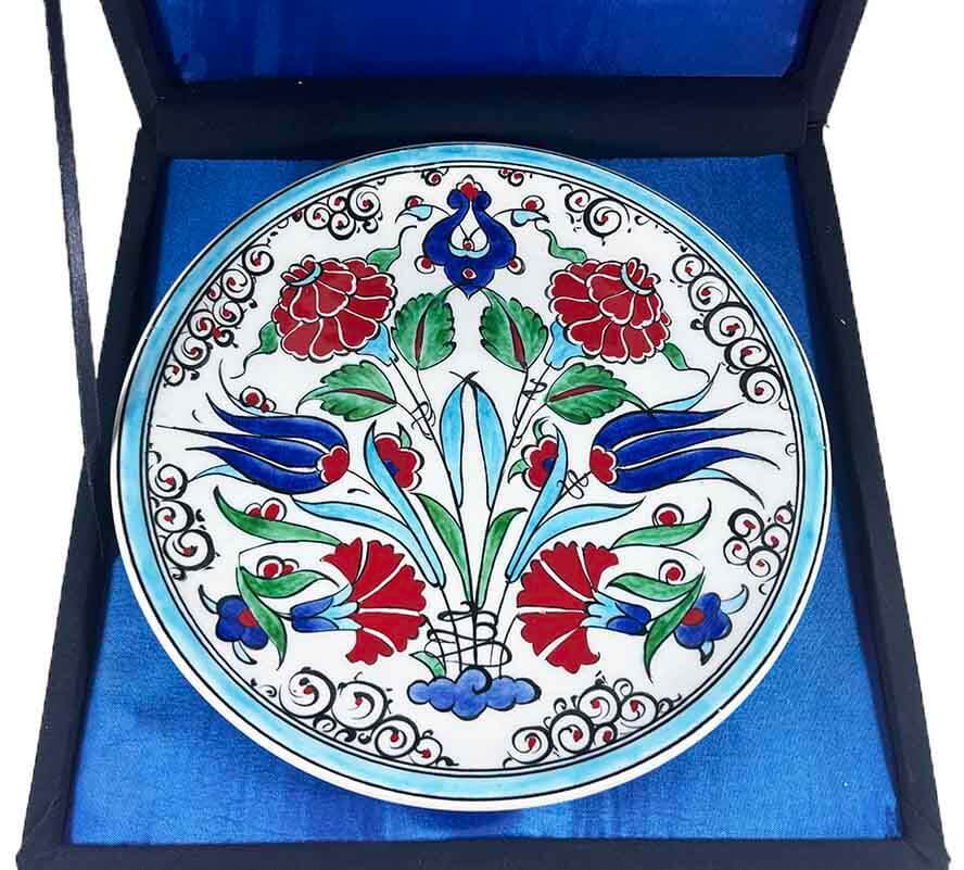 Yurt Dışı Ziyaret Hediyesi | İznik Çini Tabak 18cm - 3