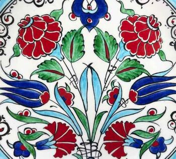 Yurt Dışı Ziyaret Hediyesi | İznik Çini Tabak 18cm - 2