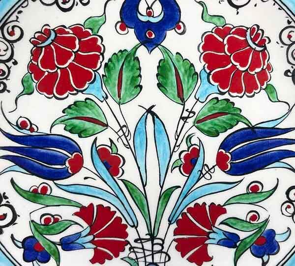Yurt Dışı Ziyaret Hediyesi | İznik Çini Tabak 18cm - 2