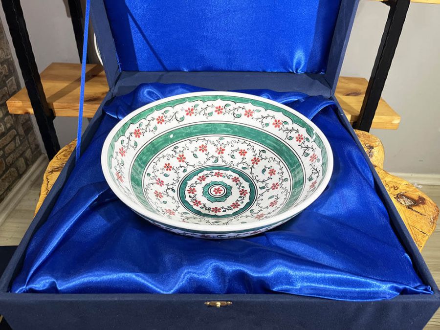 Haliç Desen 30 cm İznik Kâse - 4