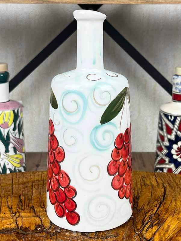 Handmade Grape Cluster Motif Serving Bottle 550 ml - 2