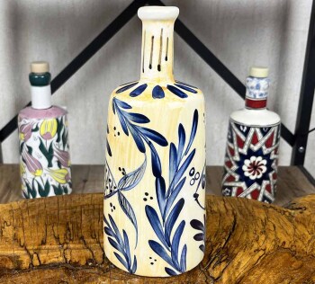 Handmade Sea Breeze Fish Motif Olive Oil Dispenser 550 ml - 2