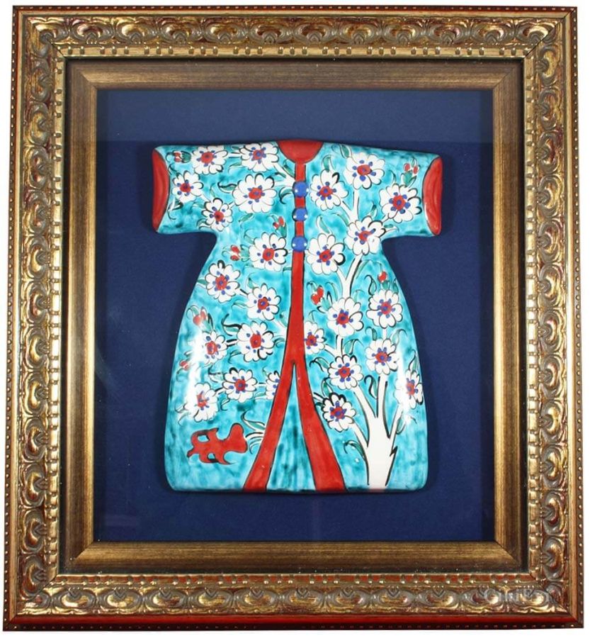 Hediyelik İznik Paspartulu Çini Kaftan - 1