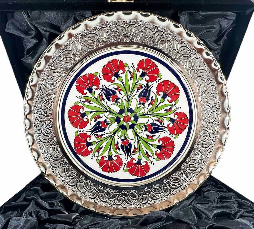 İş Ortaklığı Hediyesi Özel Gümüş Tabak 25 cm - 1