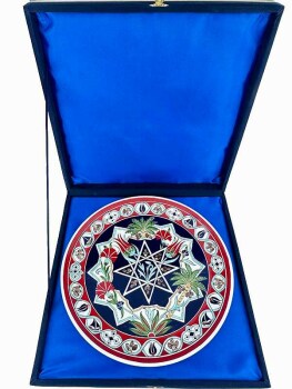 İznik Çini Tabak | BAE Türkiye İş Hediyesi 30 cm - 3