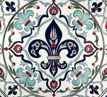 İznik Çini Tabak | Fransa Türkiye İş Hediyesi 30 cm - 2