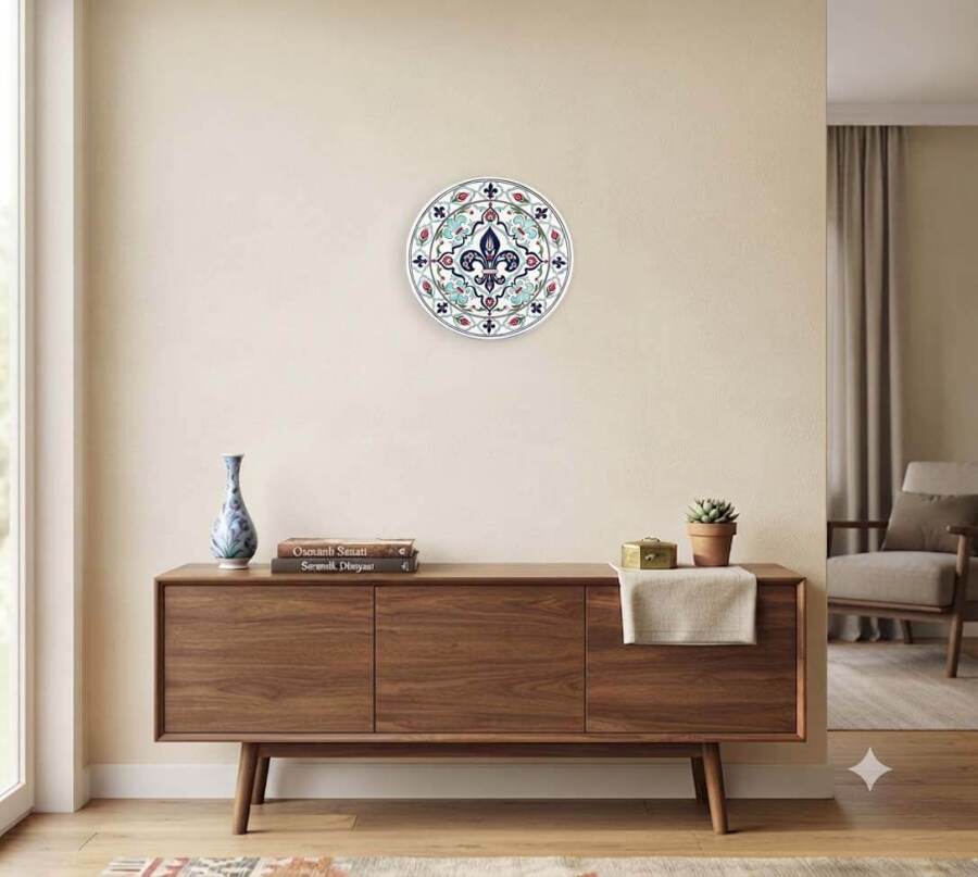 İznik Çini Tabak | Fransa Türkiye İş Hediyesi 30 cm - 3