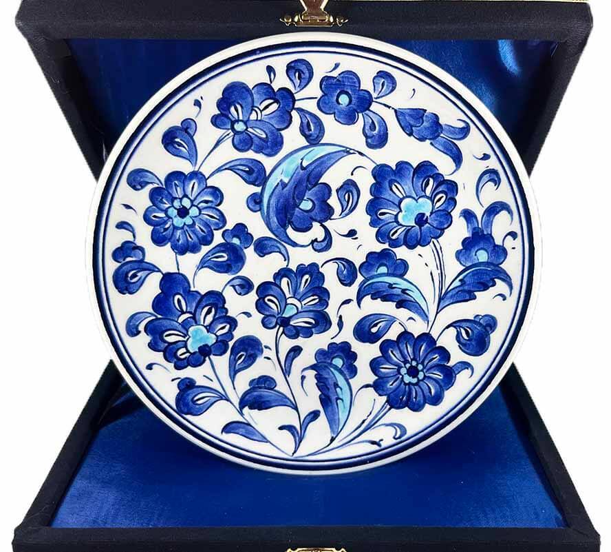 İznik Çini Tabak | Geleneksel Hatayi Desenli 18 cm - 1