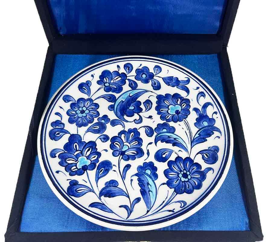 İznik Çini Tabak | Geleneksel Hatayi Desenli 18 cm - 2