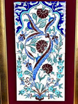 Kurumsal Hediye Nar Çiçeği İznik Çini Pano - Çini Evi (1)