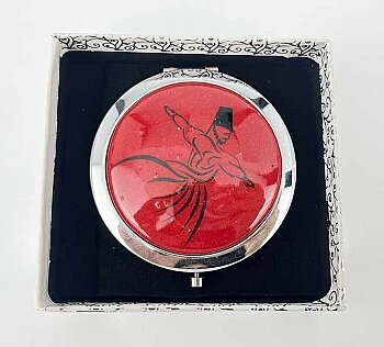 Iznik-Keramik-Schminkspiegel mit Mevlana-Motiv - 1