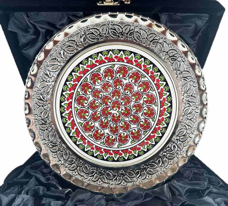 Kaymakama Hediye 25cm Gümüş Tabak - 1