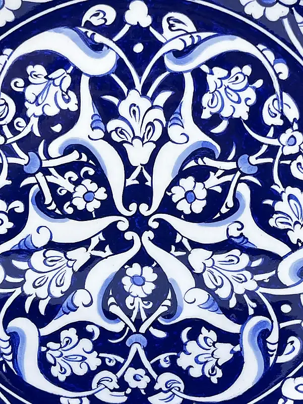 Kültürel Miras – Osmanlı Rumi Motifli İznik Çini Tabak - 2