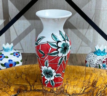 Kurum ve Kuruluşlara Özel Çini Vazo - Çini Evi