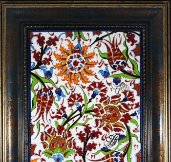 Lale Bahçesi İznik Pano 20 x 40 cm - 2