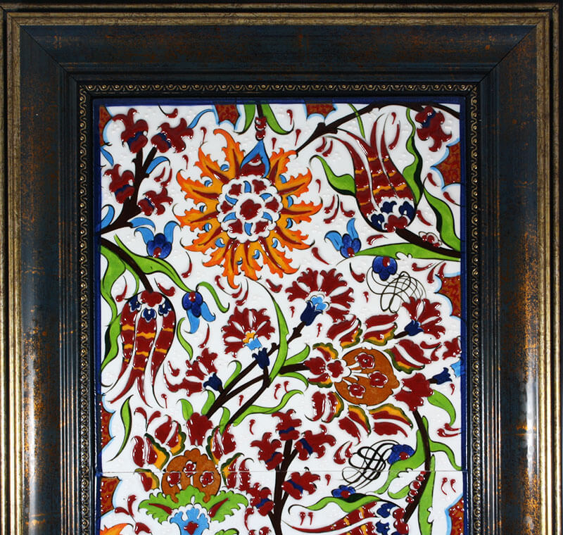 Lale Bahçesi İznik Pano 20 x 40 cm - 2