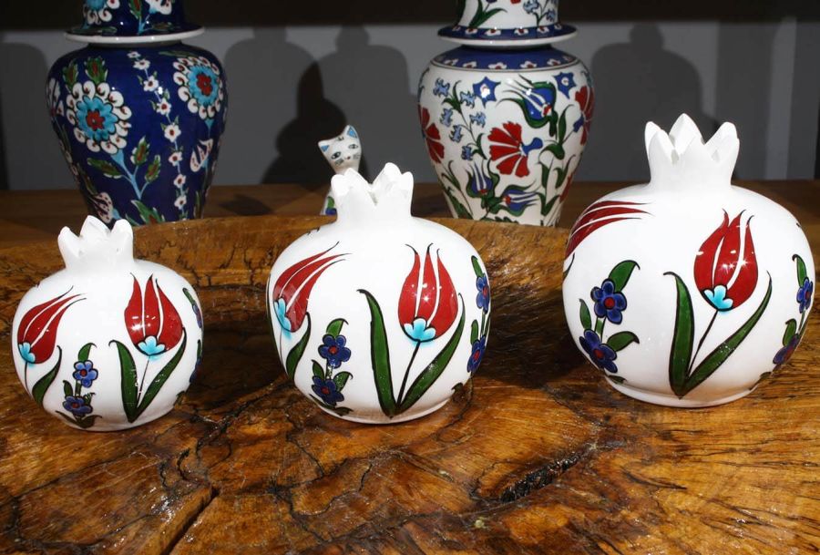 Lale Motif 3’lü Nar Takımı - 1
