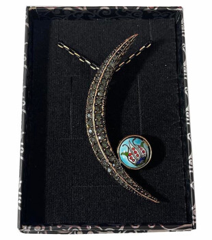 Lale Motifli Bronz Kolye - 2