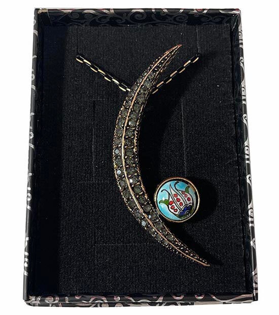 Lale Motifli Bronz Kolye - 2