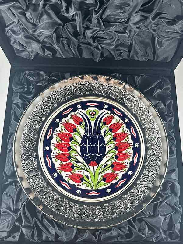 Lalezar Gümüş Tabak 25cm - 3