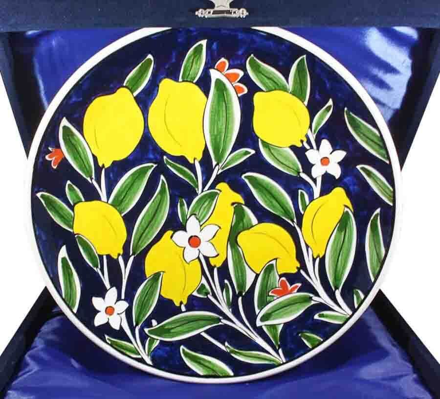 Limon Desenli İznik Çini Tabak - 1
