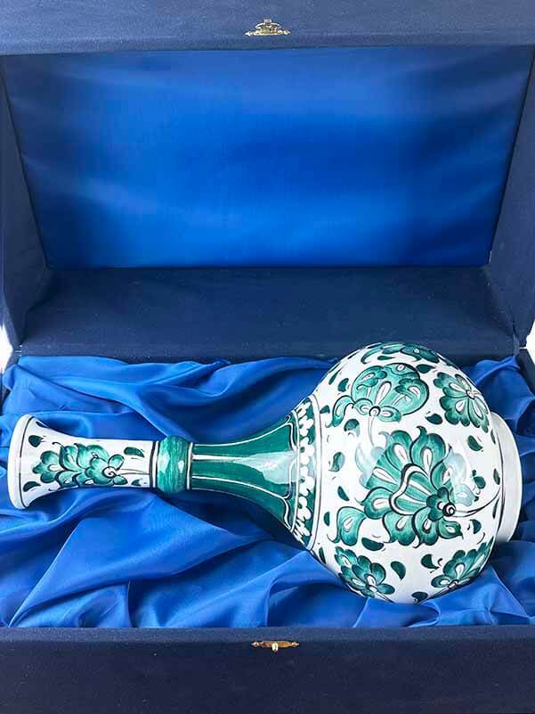 Lotus Motifli İznik Çini Vazo - 2