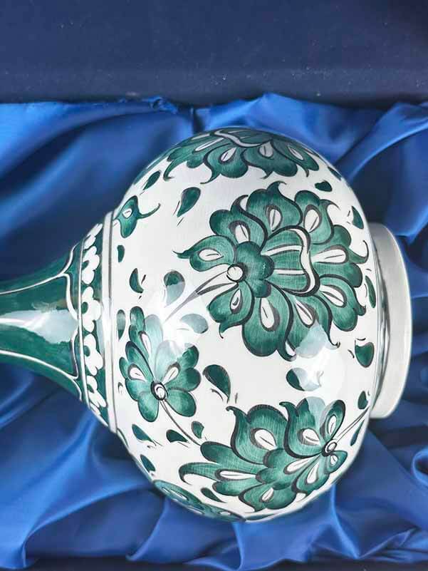 Lotus Motifli İznik Çini Vazo - 3