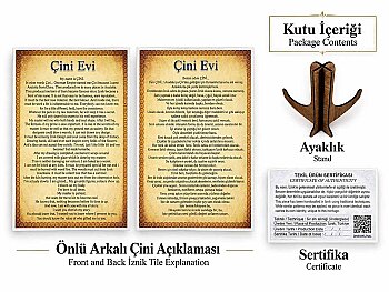 Makam Hediyesi Gül Bahçesi İznik Çini Tabak 25 cm - 4