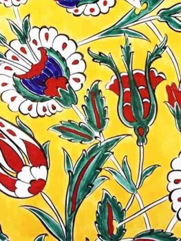 طبق إزنيق 30 سم هدية للمعلم - Çini Evi (1)