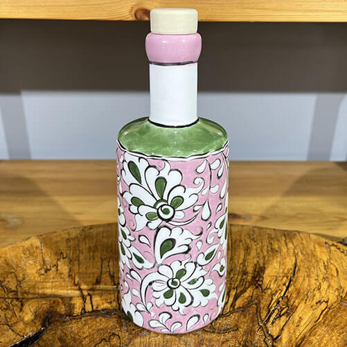 Pembe Zemin Lotus Çini Yağdanlık - 2