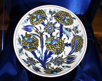 Şam Tarzı 30 cm İznik Kase - 2
