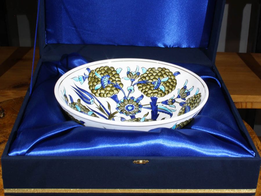 Şam Tarzı 30 cm İznik Kase - 4