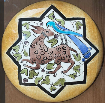 Selçuklu Figürlü İznik Çini Duvar Süsü - 2