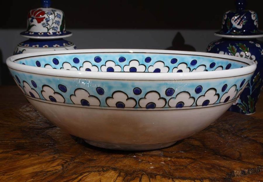 Selçuklu Yıldızı Motifli 30 cm Kase - 4