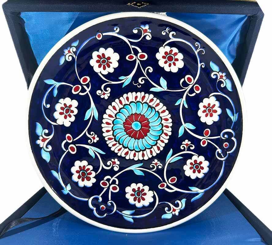 Söz-Nişan-Düğün Hediyesi, 25cm İznik Çini Tabak - 1