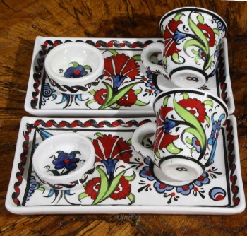 Wedding Gift Two-Person Coffee Set - Çini Evi
