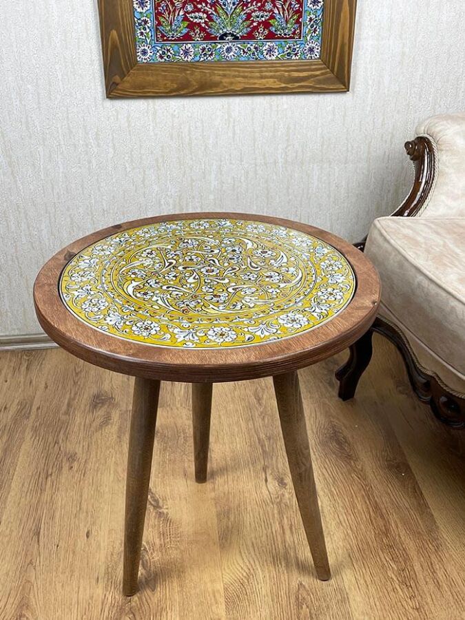 Yeni Ev Hediyesi İznik Çini Sehpa - 1