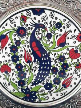 Yeni İş Hediyesi 25cm Gümüş Tabak - 2