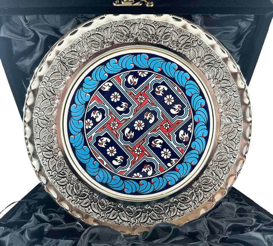 Yonca Desen Gümüş 25cm Tabak - 1